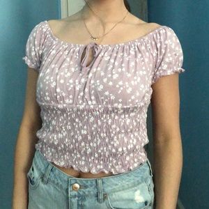pacsun off the shoulder top
